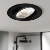 Spot encastrable noir 9,5 cm avec LED 1015 lm Dimmable IP65 - Gaius