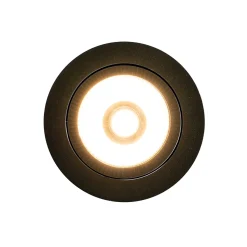 Spot encastrable noir 9,5 cm avec LED 1015 lm Dimmable IP65 - Gaius