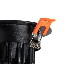 Spot encastrable noir 6,8 cm avec LED 545 lm Dimmable IP65 - Gaius