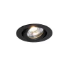 Spot encastrable noir inclinable 8,2 cm avec LED à intensité variable et blanc chaud IP54 Ultra Slim - Pupil