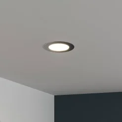 Spot encastrable Octave LED intégrée blanc neutre IP20 380lm 4,5W Ø12xH.2,4cm argent GoodHome