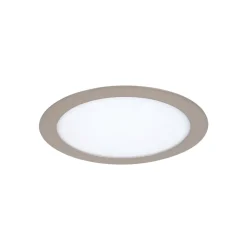 Spot encastrable Octave LED intégrée blanc neutre IP20 1300lm 14W Ø22,5xH.2,4cm argent GoodHome