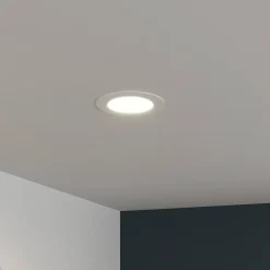 Spot encastrable Octave LED intégrée blanc neutre IP20 1300lm 14W Ø22,5xH.2,4cm blanc GoodHome