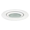 Spot encastrable orientable GU10 IP65 métal blanc plafond salle de bain Lagos Light Prestige