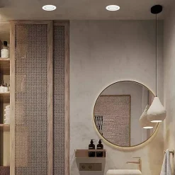 Spot encastrable orientable GU10 IP65 métal blanc plafond salle de bain Lagos Light Prestige