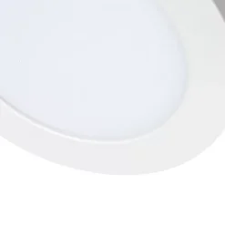 Spot encastrable ou apparent blanc 14 cm LED incluse à intensité variable en 3 étapes avec interrupteur DIP - Trans