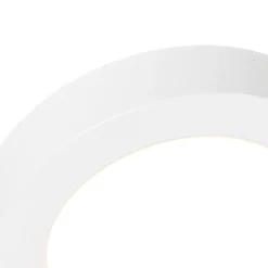 Spot encastrable ou apparent blanc 14 cm LED incluse à intensité variable en 3 étapes avec interrupteur DIP - Trans