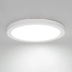 Spot encastrable ou apparent blanc 30 cm LED incluse à intensité variable en 3 étapes avec interrupteur DIP - Trans