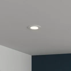 Spot encastrable Quimby LED intégrée blanc neutre IP20 dimmable 350lm 5.5W Ø8.5xH.5.2cm blanc GoodHome