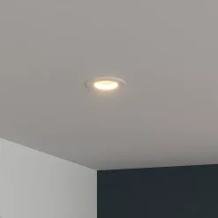 Spot encastrable Salk GU10 blanc chaud IP20 450lm 4.9W Ø8.5xH.9.4cm blanc GoodHome