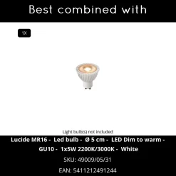 Spot encastrable TRIMLESS en aluminium avec 1xGU10 - Blanc - Lucide