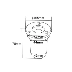 Spot Extérieur Encastrable LED IP65 220V Sol 3W 45 degrés (Pack de 10) - Blanc Froid 6000K - 8000K - SILAMP