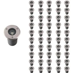 Spot Extérieur Encastrable LED IP65 220V Sol 3W 45 degrés (Pack de 50) - Blanc Froid 6000K - 8000K - SILAMP