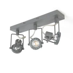 Spot industriel anthracite 3 lumières orientable et inclinable - Suplux