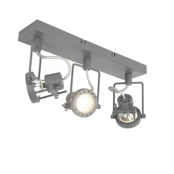 Spot industriel anthracite 3 lumières orientable et inclinable - Suplux