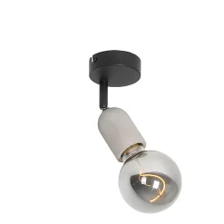 Spot industriel noir avec béton - Pedra