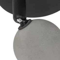 Spot industriel noir avec béton - Pedra