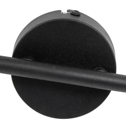 Spot industriel noir avec béton 2 lumières - Pedra