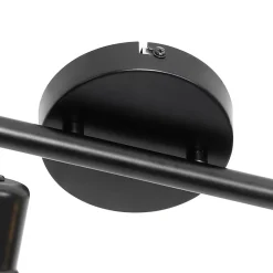 Spot industriel noir avec or 4 lumières - Bliss Mesh