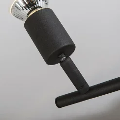 Spot industriel noir inclinable 2 lumières - Jeany