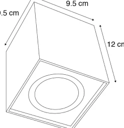 Spot intelligent blanc avec WiFi GU10 réglable - Quadro 1 Up
