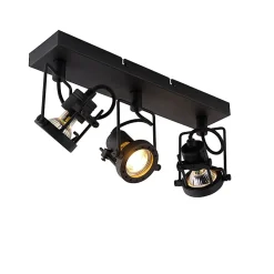 Spot intelligent noir 3 lumières avec Wifi GU10 - Suplux