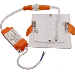 Spot Led Carré Encastrable Extra Plat 5w Blanc Chaud 3000k encastrement 70 x 70 mm