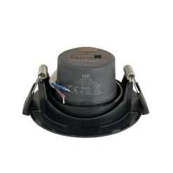 Spot LED Downlight CCT Rond Orientable 7W Noir Coupe 70mm