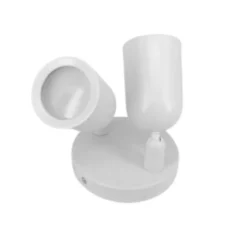 Spot LED en Saillie Double Orientable BLANC pour Ampoule GU10 - SILUMEN - Blanc