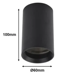 Spot LED en saillie pour intérieur - SILUMEN - Noir - Technologie LED