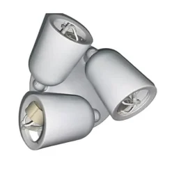 Spot LED en saillie Triple Orientable BLANC pour ampoule GU10 - SILUMEN - Classe énergétique A+