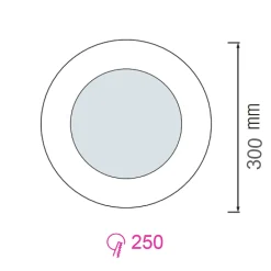 Spot LED Encastré 30W 3000 lm IP20 3CCT 3000K/4000K/6500K rond blanc downlight LED encastrable ALEXIS HOROZ