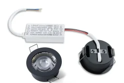 Spot LED encastrable avec cadre noir mat, lumière réglable blanc neutre -45x22,3cm - IP65