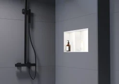 Spot LED encastrable avec cadre Blanc mat, lumière réglable blanc neutre - 45x22,3cm - IP65