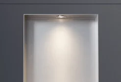 Spot LED encastrable avec cadre Chrome, lumière réglable blanc neutre - 45x22,3cm - IP65