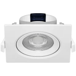 Spot LED encastrable carré blanc 5W IP20 3000K