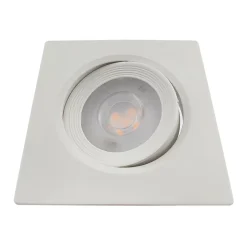 Spot LED encastrable carré blanc 5W IP20 3000K