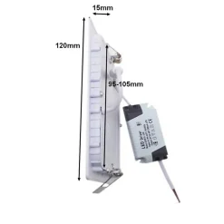 Spot LED Encastrable Carré BLANC 6W CCT - 3000K/4000K/6500K - SILAMP