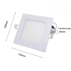 Spot LED Encastrable Carré BLANC 6W CCT - 3000K/4000K/6500K - SILAMP