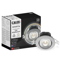 Spot LED encastrable connecté Smart dimmable gris IP20 345lm Calex