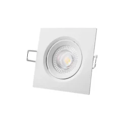 Spot LED encastrable EDM - 5W - 380lm - 4000K - Cadre blanc - 31633