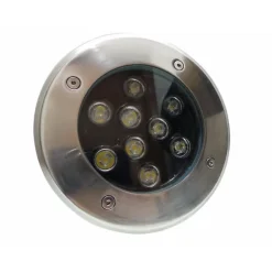 Spot LED Encastrable Extérieur IP65 220V Sol 9W 60 degrés - Blanc Chaud 2300K - 3500K - SILAMP