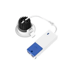 Spot LED Encastrable Inclinable - 8W - CCT 2700/3000/4000K - IP65 - Dimmable - Blanc