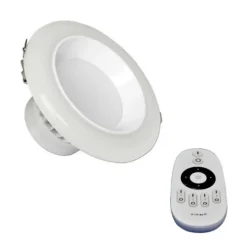 Spot LED Encastrable Lumière Variable 12W avec Télécommande - 3000K/4000K/6500K - SILAMP