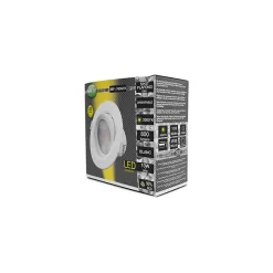 Spot LED encastrable 120mm - Blanc - 10W - 3000K - Orientable