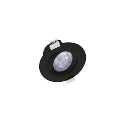 Spot LED encastrable 90mm Noir 5W 3000K Miidex