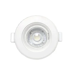 Spot LED Encastrable Orientable Rond Blanc 8W - Blanc Chaud 2300K - 3500K - SILAMP