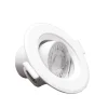 Spot LED Encastrable Orientable Rond Blanc 8W (Pack de 10) - Blanc Neutre 4000K - 5500K - SILAMP