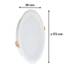Spot LED Encastrable Plat Étanche 20W BLANC Transformateur Intégré (Pack de 20) - Blanc Chaud 2300K - 3500K - SILAMP