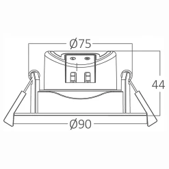 Spot LED encastrable rond blanc 5W IP20 4000K
